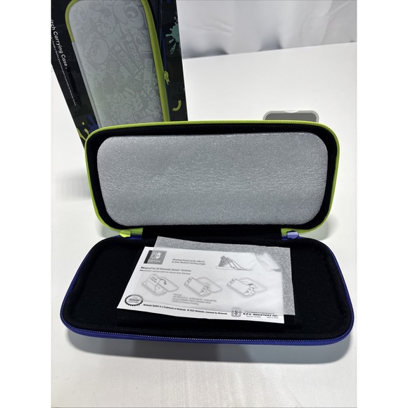 Nintendo Switch Case Splatoon 3 Edition New In Box Missing Screen‎ Protector - Picture 7 of 14